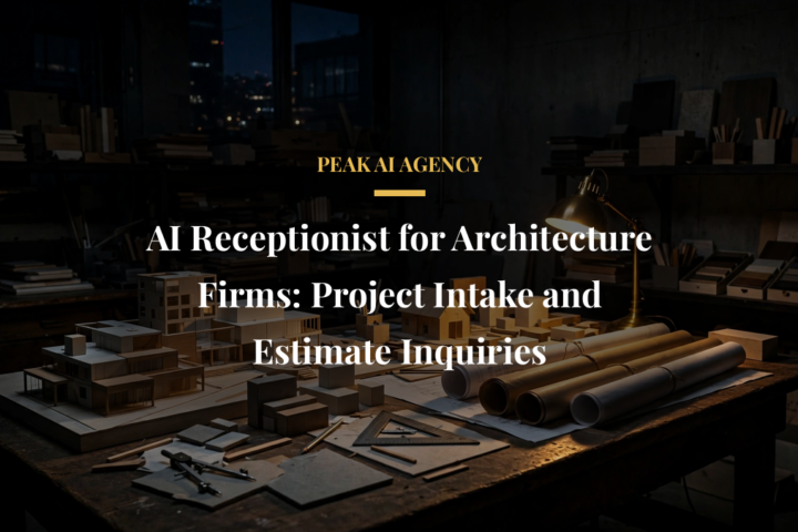 AI receptionist for architecture firms managing project intake