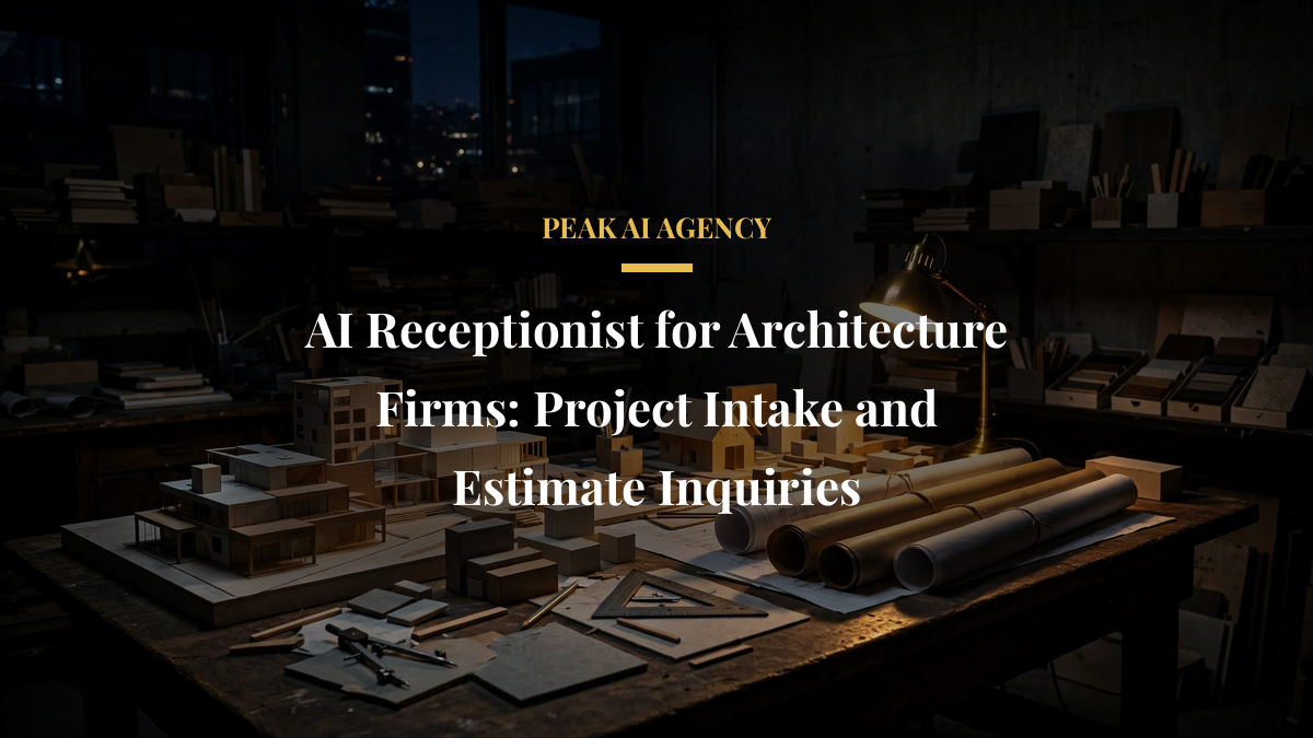 AI Receptionist for Architecture Firms: Project Intake and Estimate Inquiries