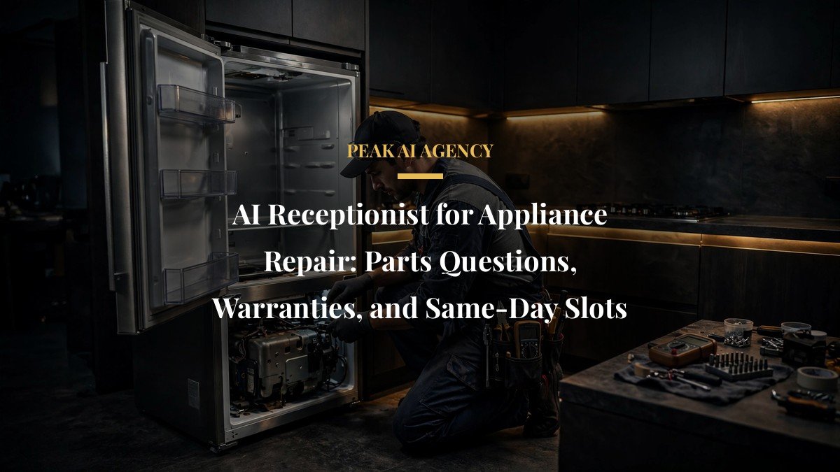 AI Receptionist for Appliance Repair: Parts Questions, Warranties, and Same-Day Slots