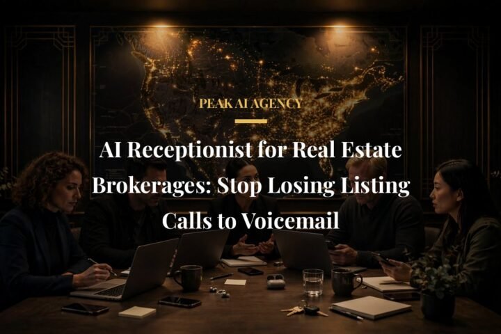 AI receptionist for real estate brokerages handling listing calls