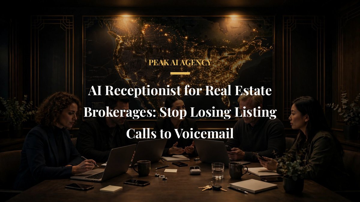 AI Receptionist for Real Estate Brokerages: Stop Losing Listing Calls to Voicemail