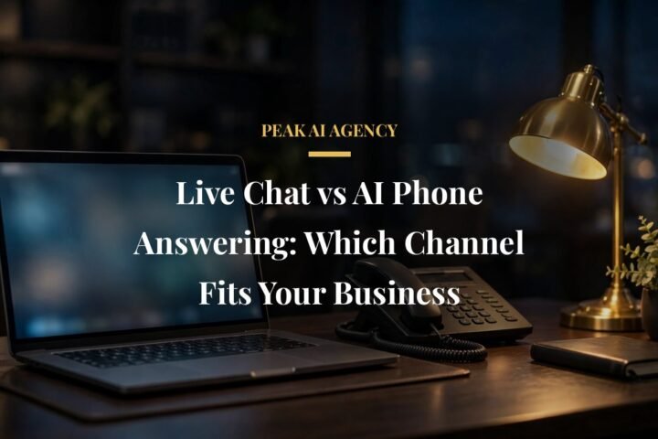Live chat vs AI phone answering comparison