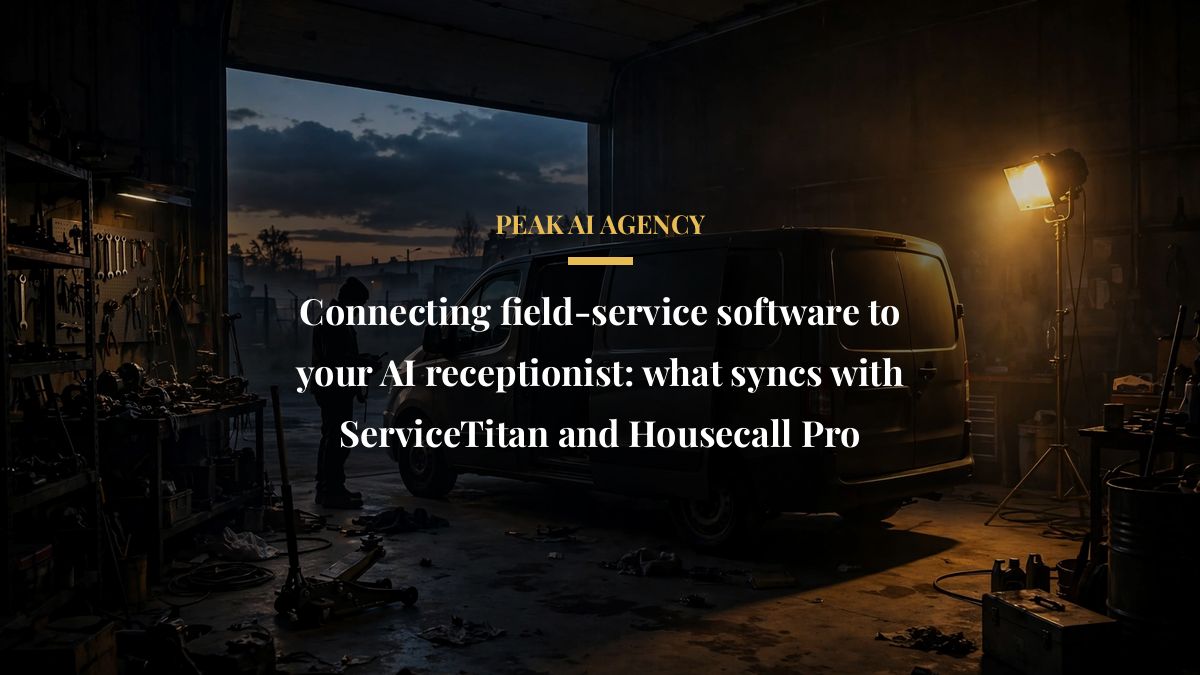 Connecting field-service software to your AI receptionist: what syncs with ServiceTitan and Housecall Pro