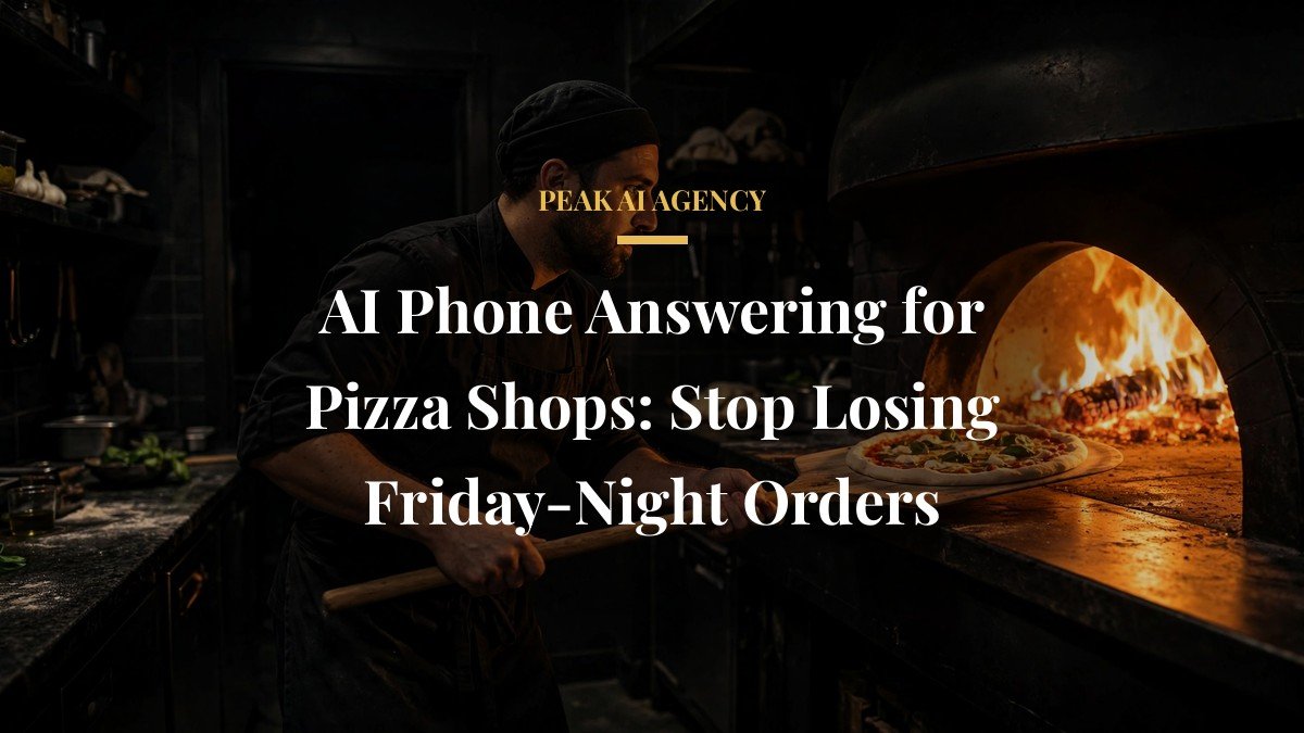 AI Phone Answering for Pizza Shops: Stop Losing Friday-Night Orders