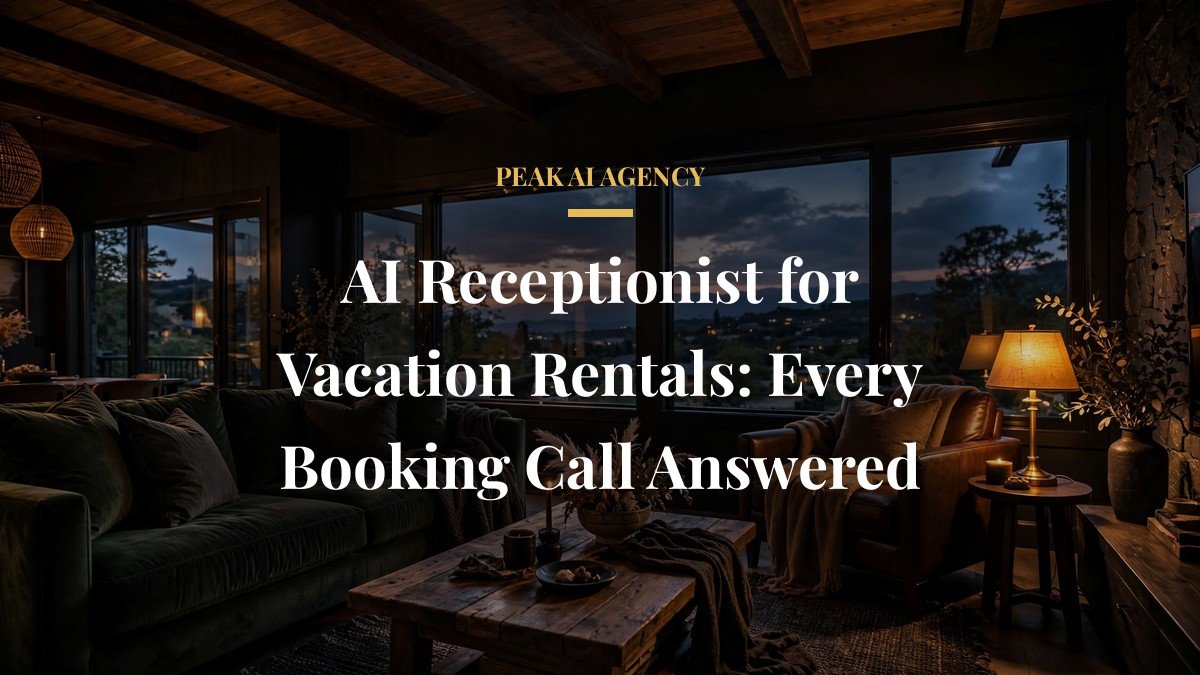 AI Receptionist for Vacation Rentals: Every Booking Call Answered
