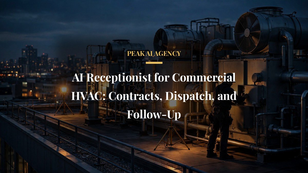 AI Receptionist for Commercial HVAC: Contracts, Dispatch, and Follow-Up