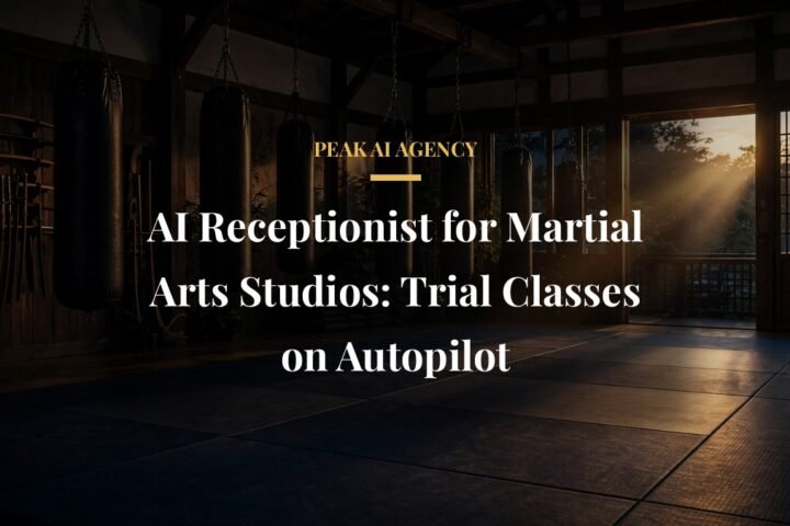 AI receptionist for martial arts studios booking trial classes for new students