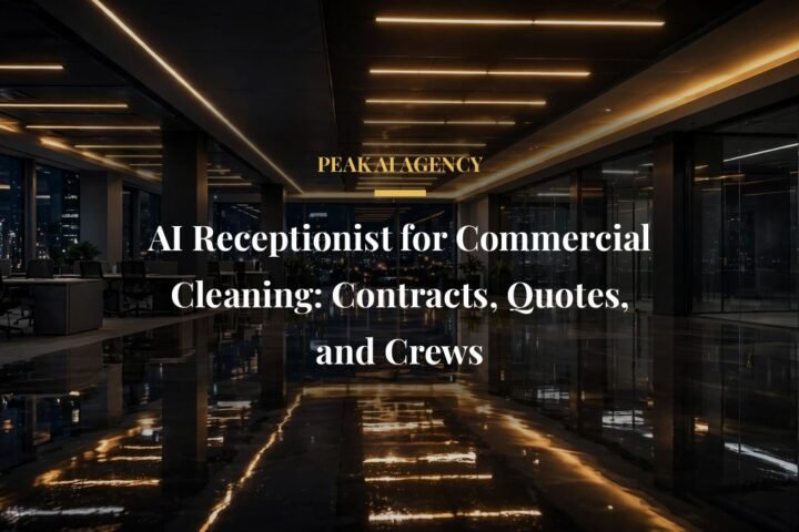AI receptionist for commercial cleaning companies handling contract quote calls