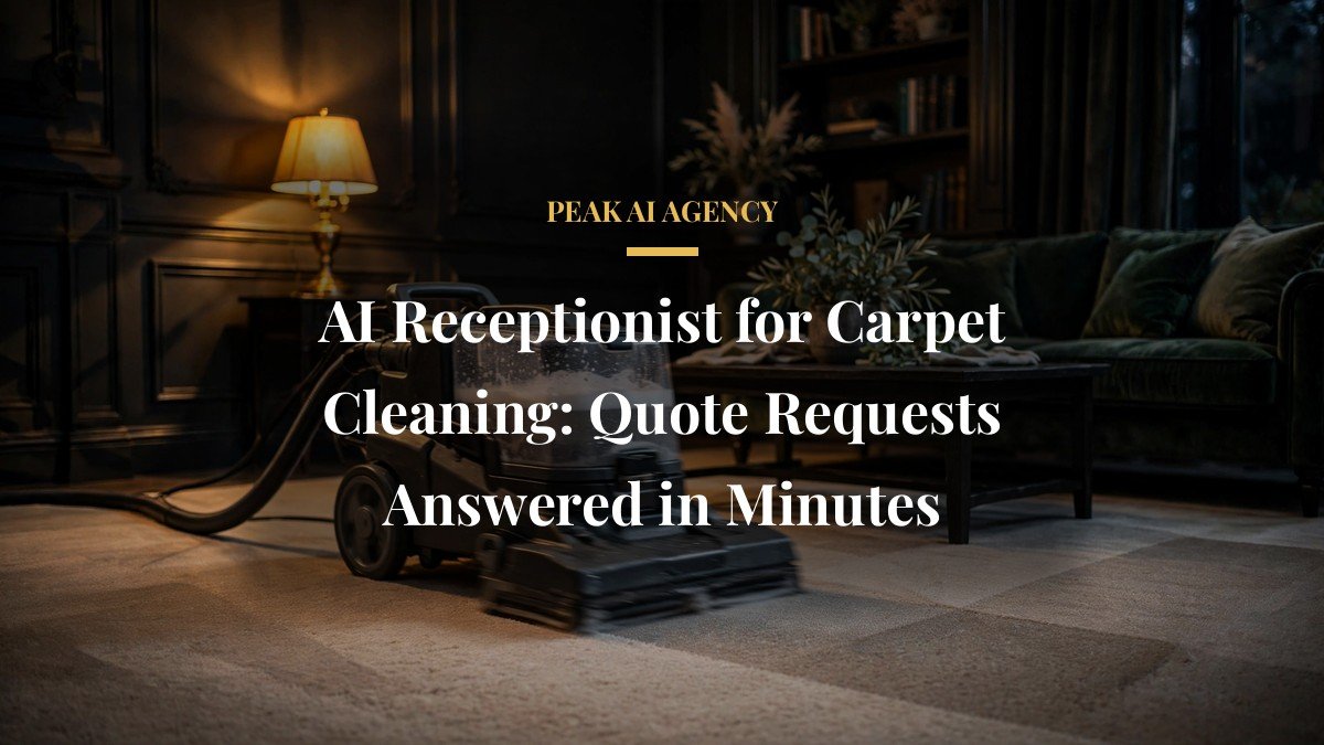 AI Receptionist for Carpet Cleaning: Quote Requests Answered in Minutes