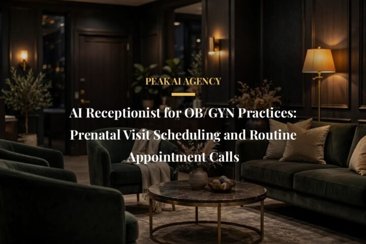 AI receptionist for OB/GYN practices scheduling prenatal visits and routine appointments