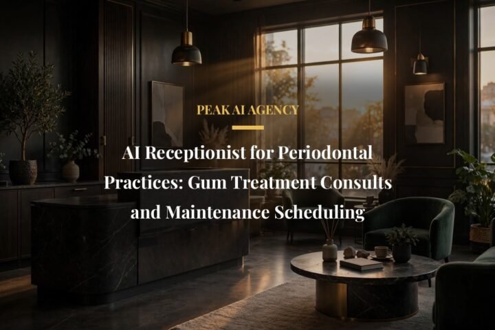 AI receptionist for periodontal practices scheduling gum treatment consults and maintenance visits