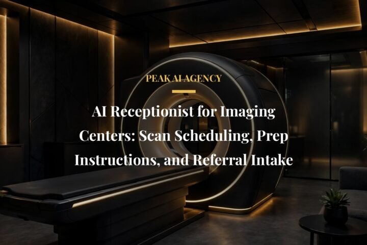 AI receptionist for imaging centers scheduling scans and giving prep instructions by phone