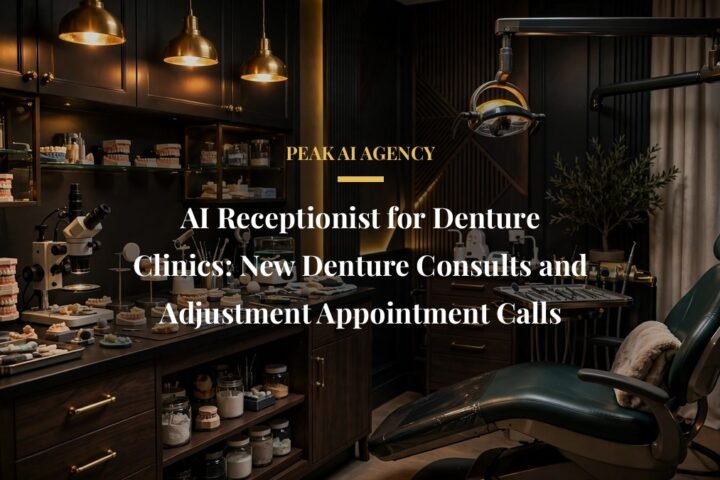 AI receptionist for denture clinics booking new denture consults and adjustment appointments
