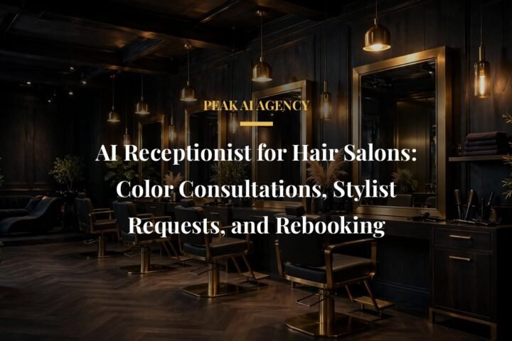 AI receptionist for hair salons featured image for Peak AI Agency buyer guide