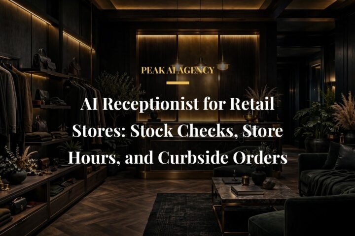 AI receptionist for retail stores featured image for Peak AI Agency buyer guide