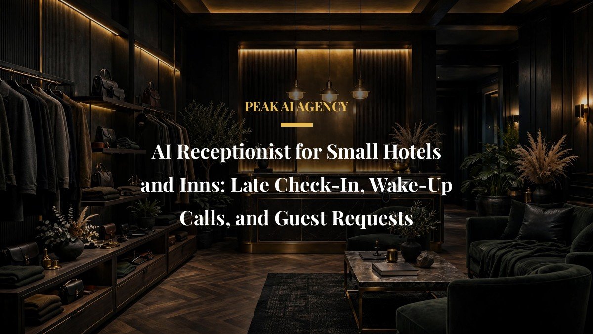 AI Receptionist for Small Hotels and Inns: Late Check-In, Wake-Up Calls, and Guest Requests