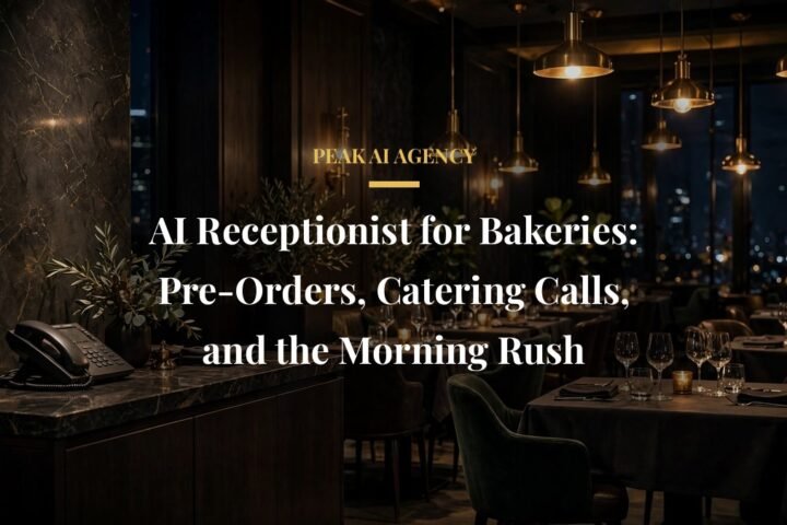 AI receptionist for bakeries featured image for Peak AI Agency buyer guide