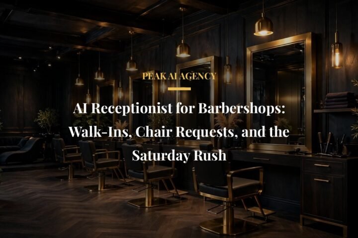 AI receptionist for barbershops featured image for Peak AI Agency buyer guide