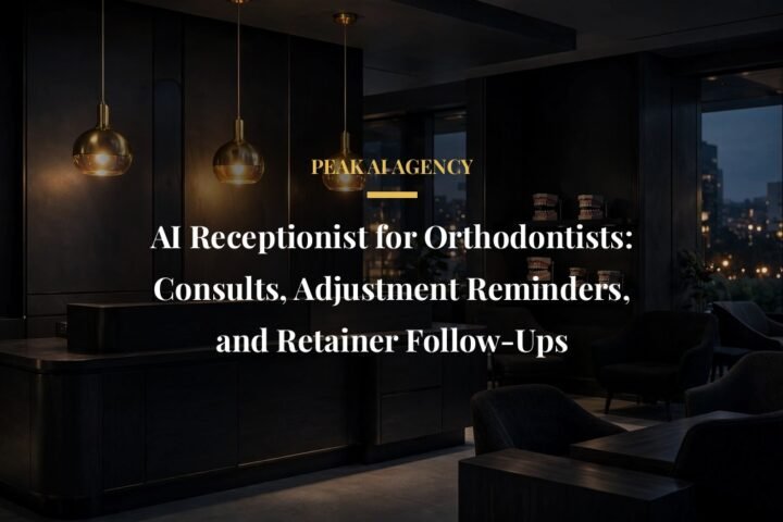AI receptionist for orthodontists booking consults and sending adjustment reminders