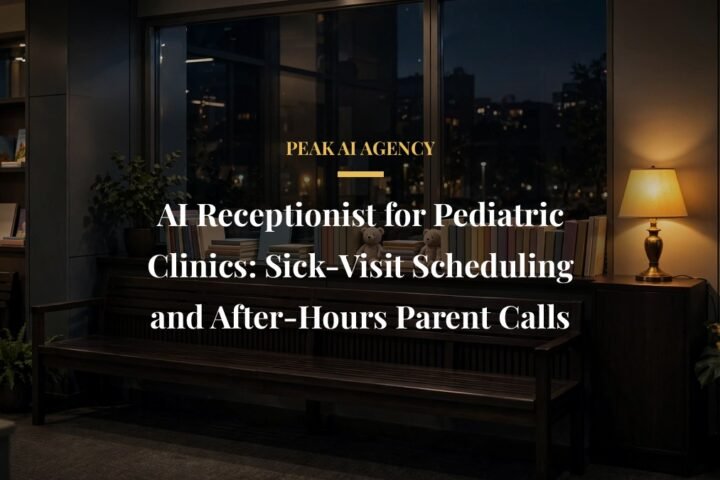 AI receptionist for pediatric clinics scheduling sick visits and answering parent calls