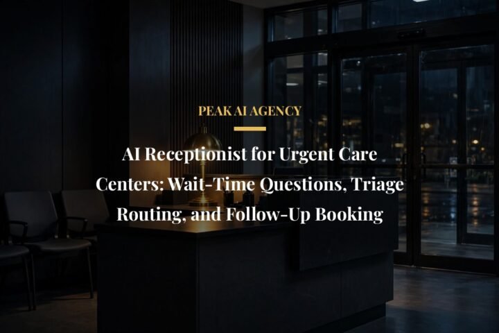 AI receptionist for urgent care centers routing triage calls and booking visits