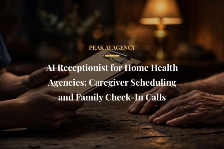 AI receptionist for home health agencies coordinating referrals and caregiver shifts