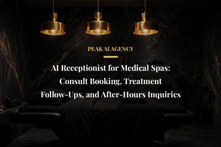 AI receptionist for medical spas booking consultations after hours