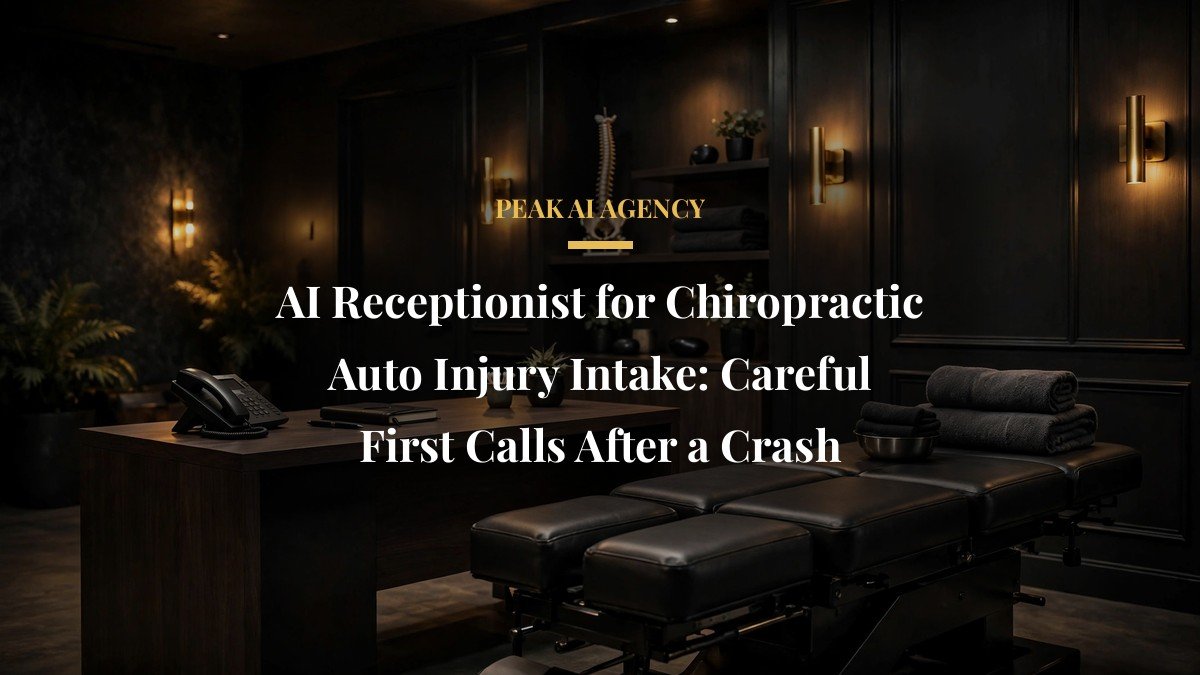AI Receptionist for Chiropractic Auto Injury Intake: Careful First Calls After a Crash