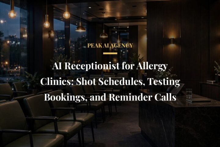 AI receptionist allergy clinic scheduling - Peak AI Agency guide for practice owners