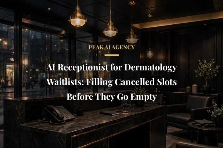 AI receptionist dermatology waitlist cancellations - Peak AI Agency guide for practice owners