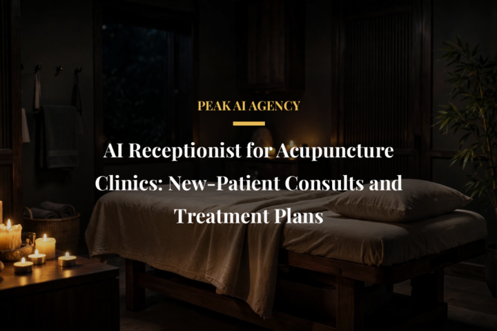 AI receptionist scheduling acupuncture clinic consultations