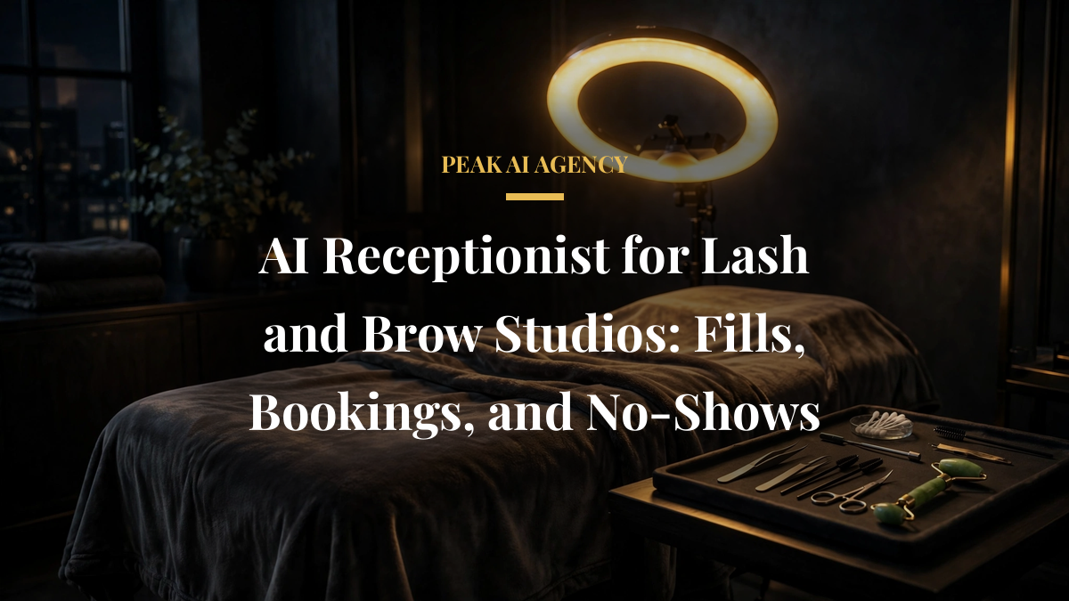 AI Receptionist for Lash and Brow Studios: Fills, Bookings, and No-Shows