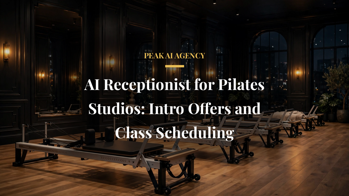 AI Receptionist for Pilates Studios: Intro Offers and Class Scheduling