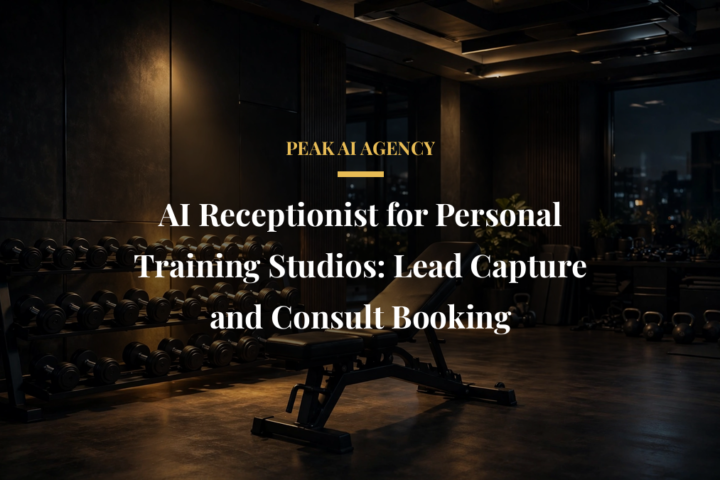 AI receptionist booking personal training consultations