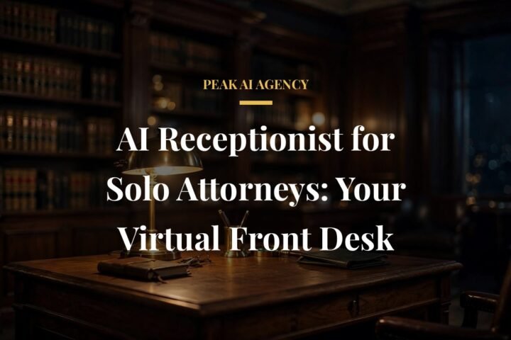 AI receptionist for solo attorneys answering calls at a law office