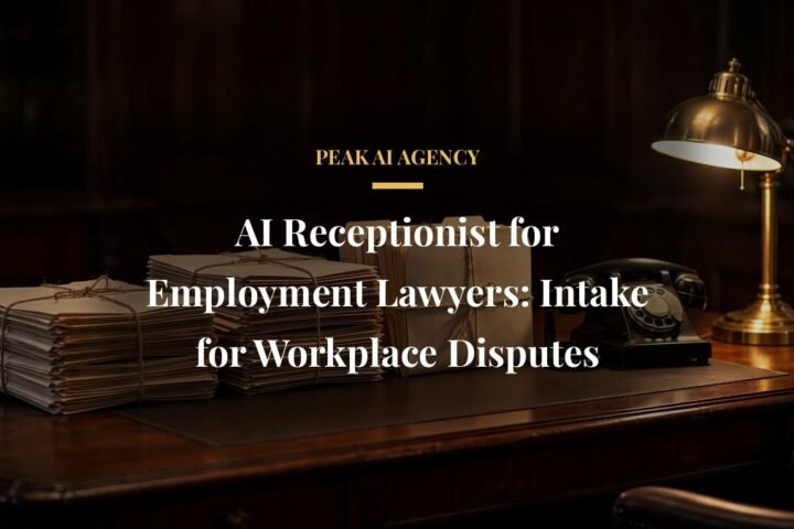 AI receptionist for employment lawyers handling workplace dispute intake