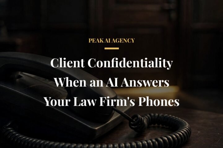 Client confidentiality with AI receptionist answering law firm phones