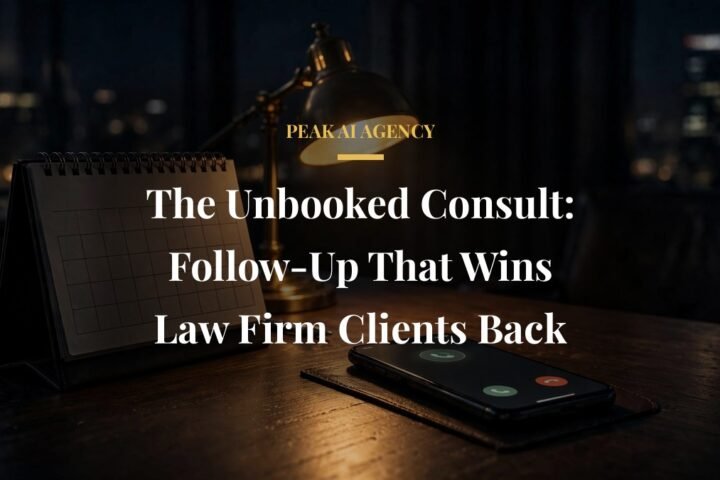 Law firm consultation follow-up with AI receptionist recovering no-shows