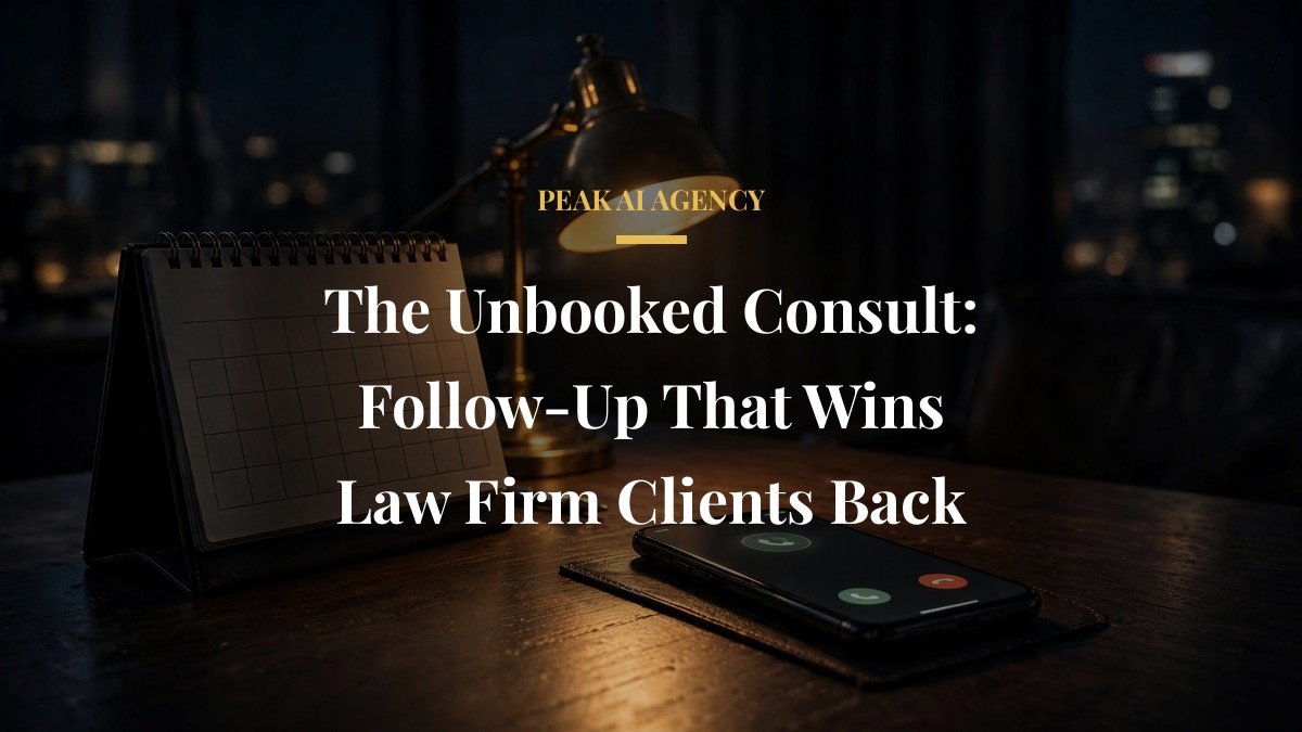 The Unbooked Consult: Follow-Up That Wins Law Firm Clients Back