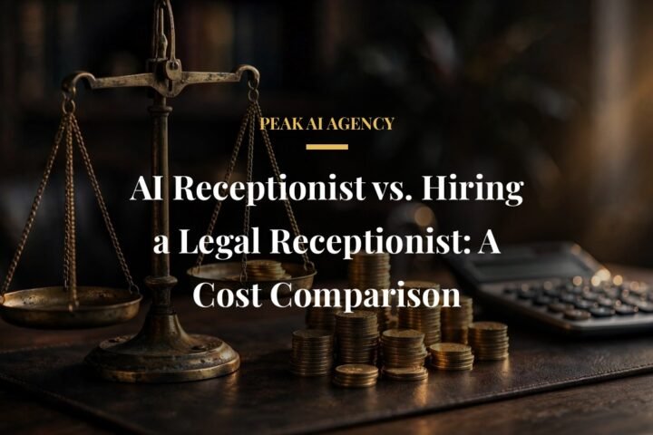 AI receptionist vs hiring a legal receptionist cost comparison