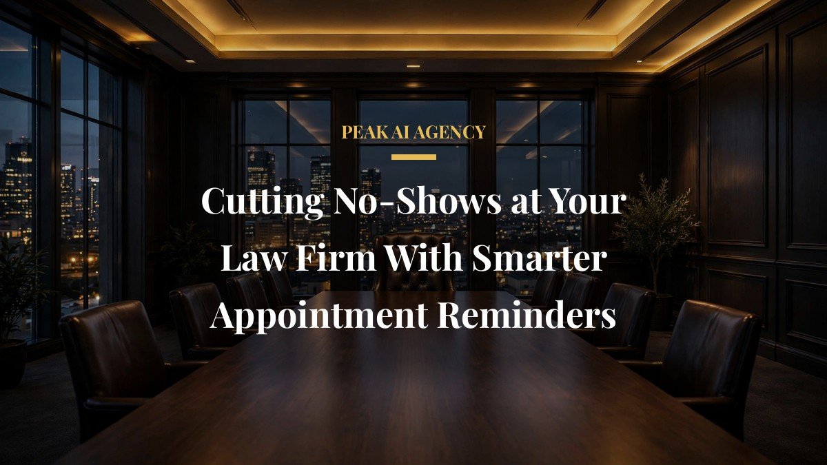 Cutting No-Shows at Your Law Firm With Smarter Appointment Reminders