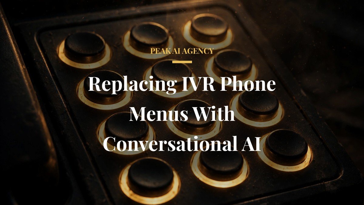 Replacing IVR Phone Menus With Conversational AI