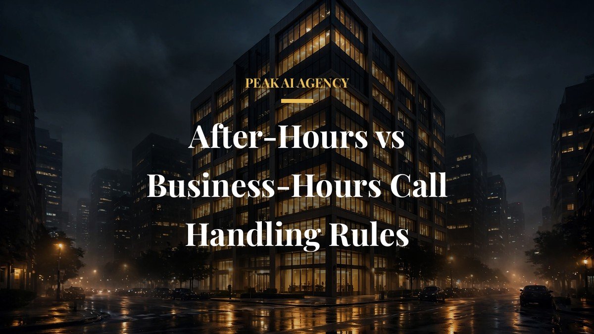 After-Hours vs Business-Hours Call Handling Rules