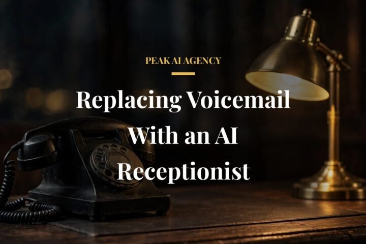 AI receptionist replacing business voicemail