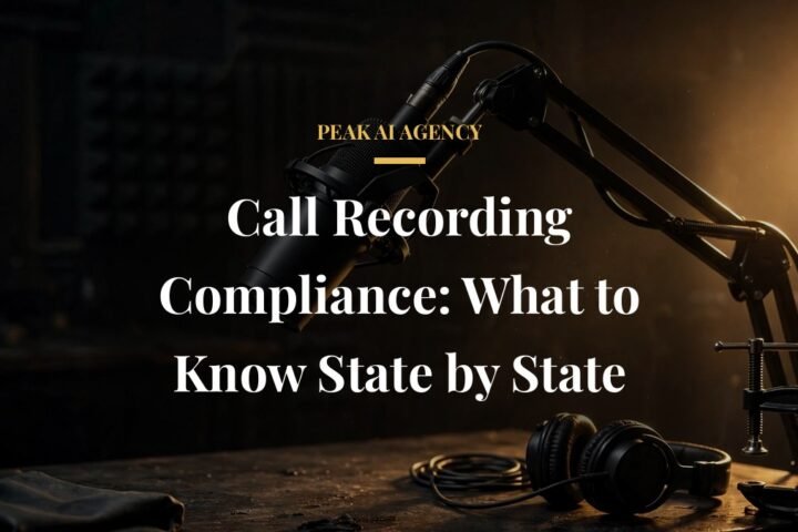 AI receptionist call recording compliance by state