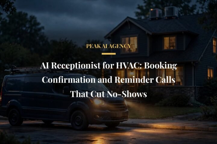 AI receptionist for HVAC booking confirmation and reminder calls
