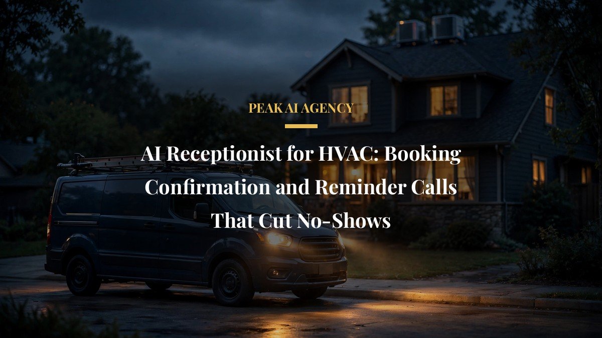 AI Receptionist for HVAC: Booking Confirmation and Reminder Calls That Cut No-Shows