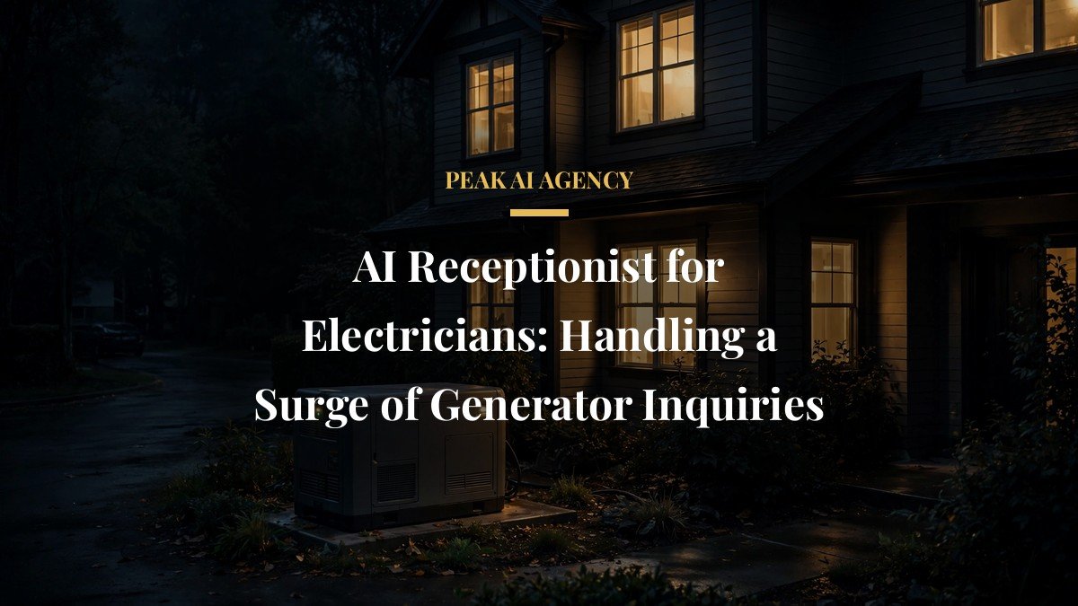 AI Receptionist for Electricians: Handling a Surge of Generator Inquiries