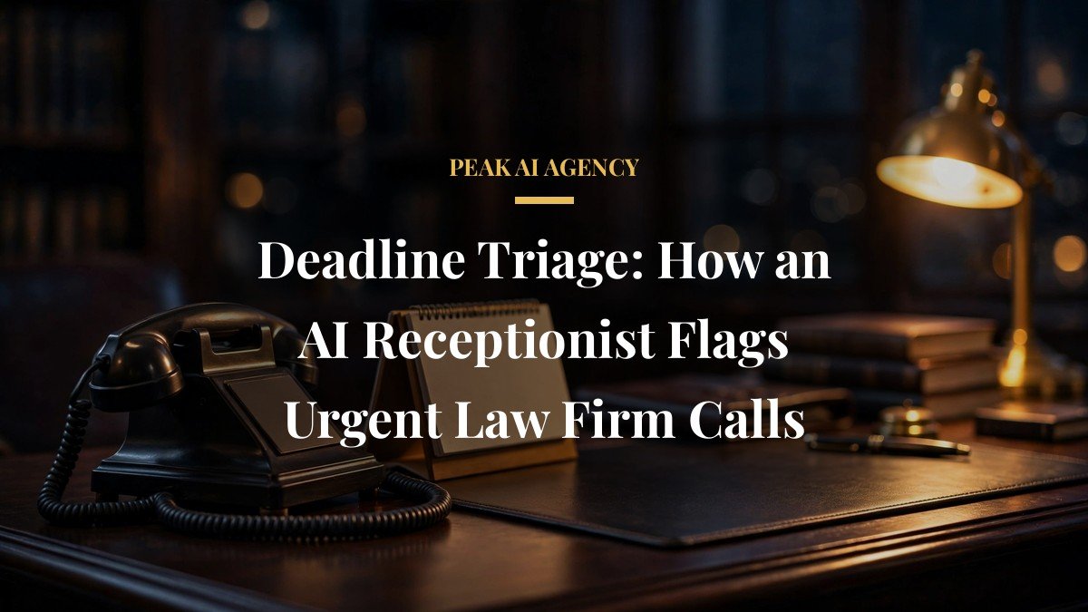Deadline Triage: How an AI Receptionist Flags Urgent Law Firm Calls