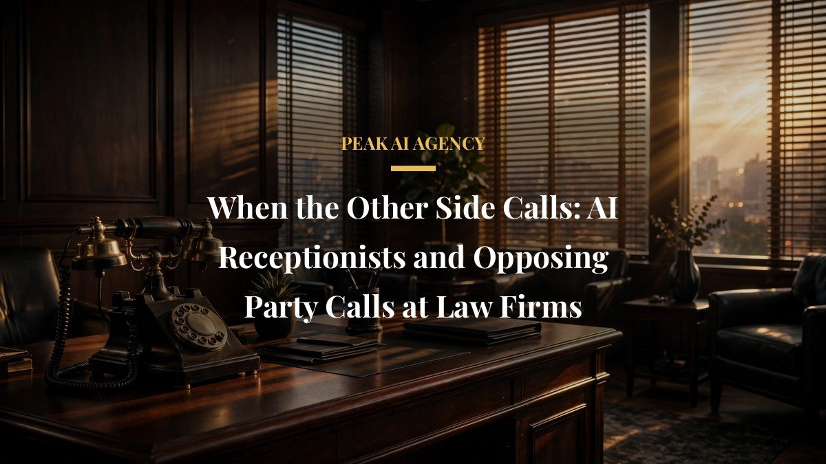 When the Other Side Calls: AI Receptionists and Opposing Party Calls at Law Firms